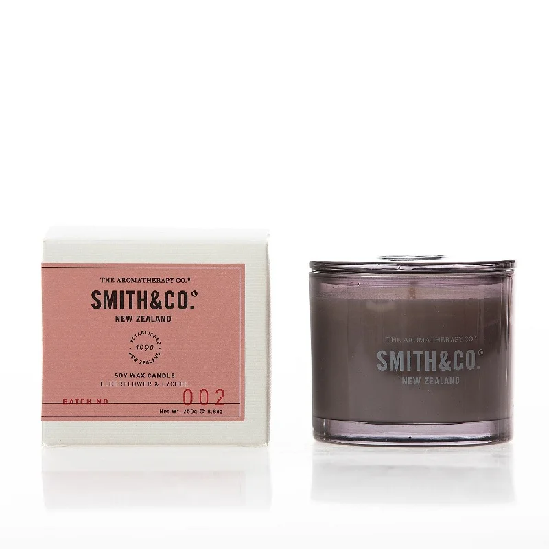 The Aromatherapy Co Smith &amp; Co. 大豆蜡香薰蜡烛（接骨木花与荔枝）250g