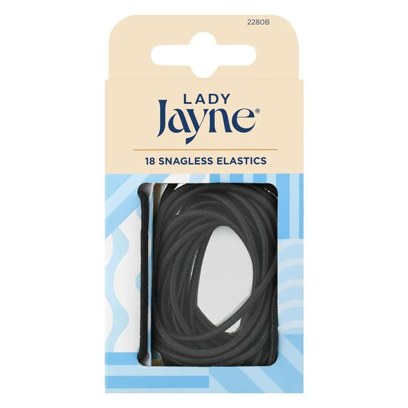 Lady Jayne 无痕细发圈黑色18支装
