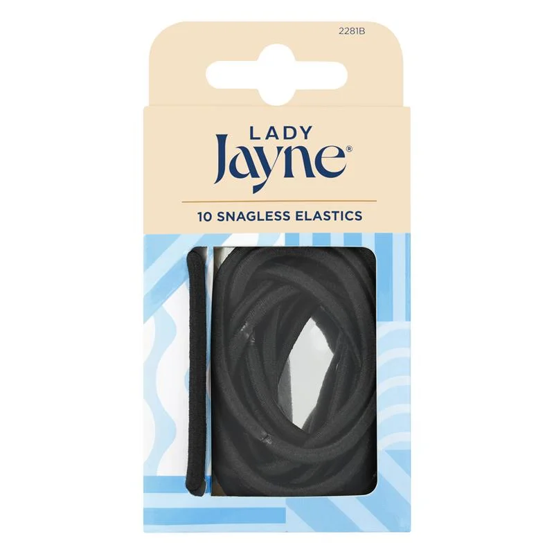 Lady Jayne 2281B 黑色加厚无痕发圈10支装