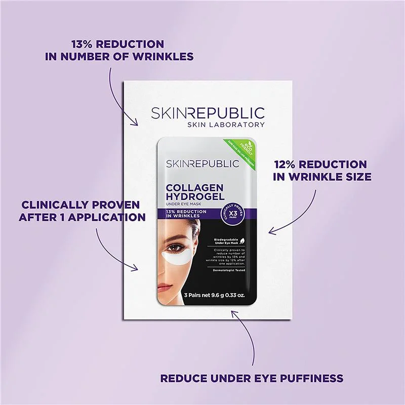 Skin Republic 胶原蛋白眼膜贴 3对装
