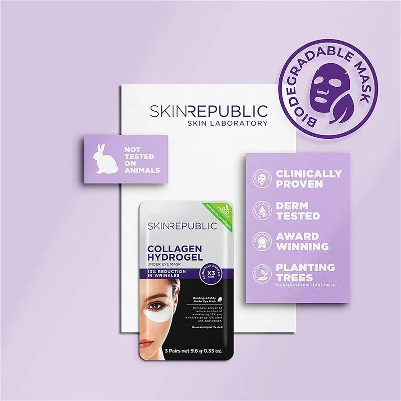 Skin Republic 胶原蛋白眼膜贴 3对装
