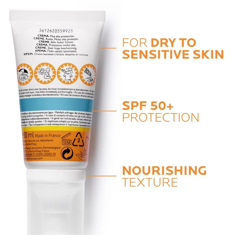 La Roche Posay 理肤泉 Anthelios XL 超保湿防晒霜 SPF50+ 50毫升