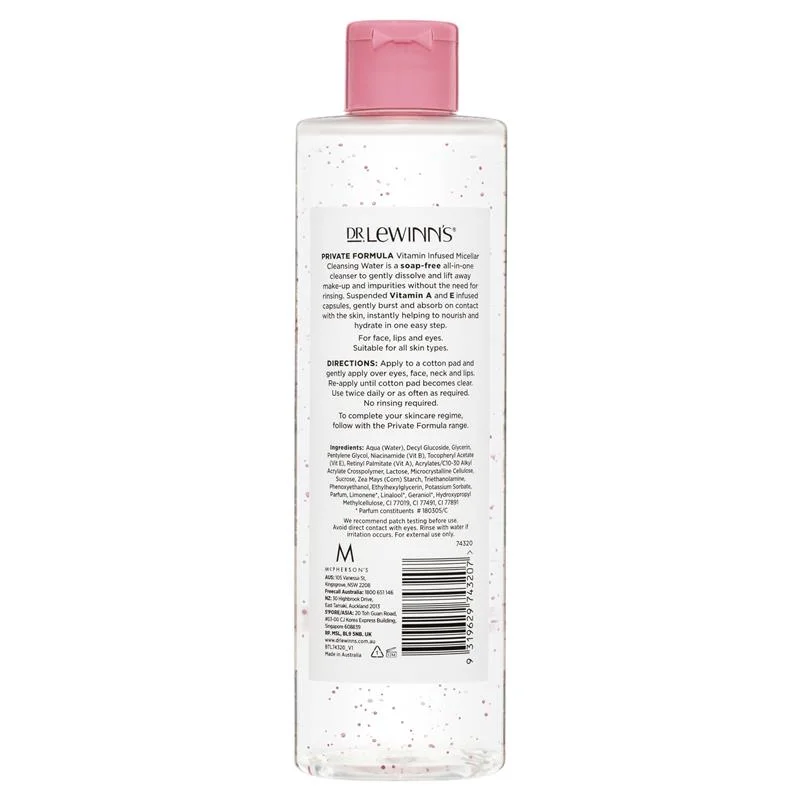 Dr Lewinn's 莱文医生 私人配方维生素注入洁肤水 400ml