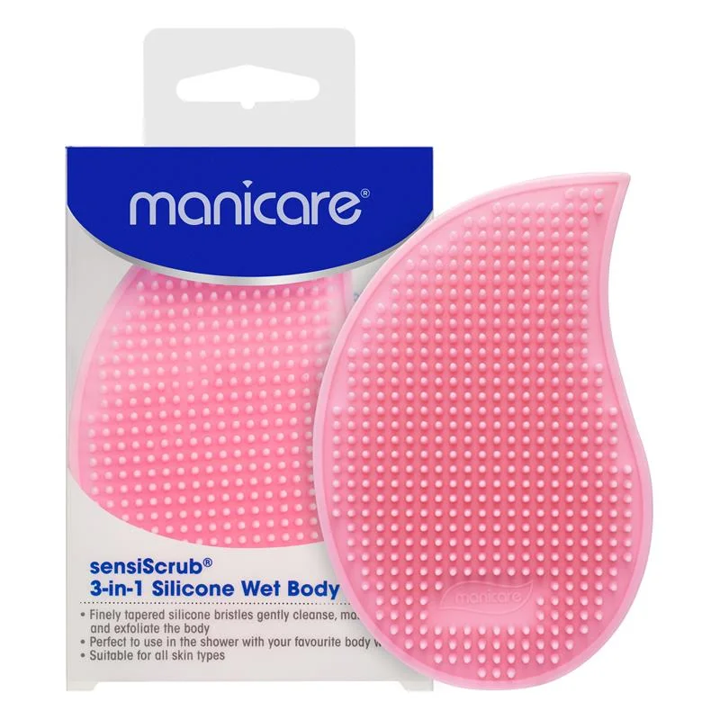 Manicare SensiScrub 3合1硅胶沐浴身体刷