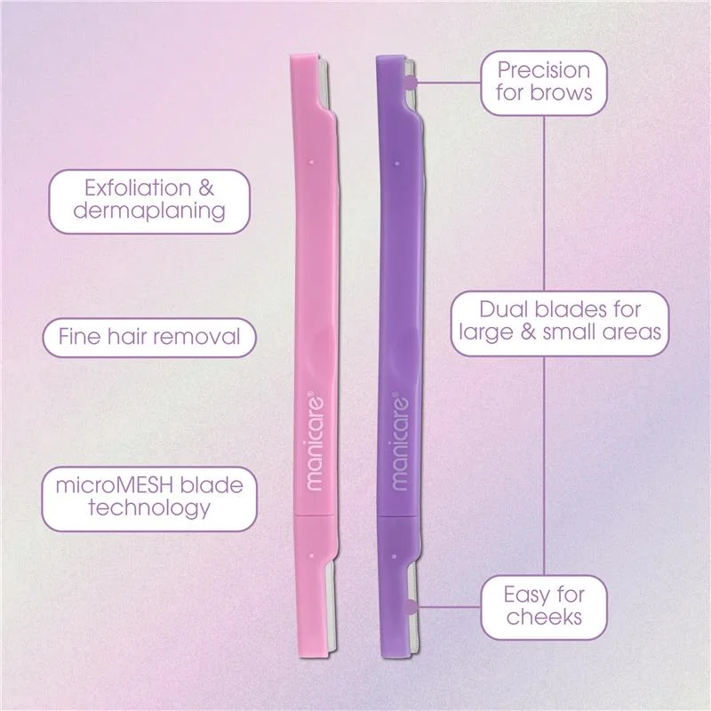Manicare dermaSMOOTH 面部干净剃须刀 2 支装