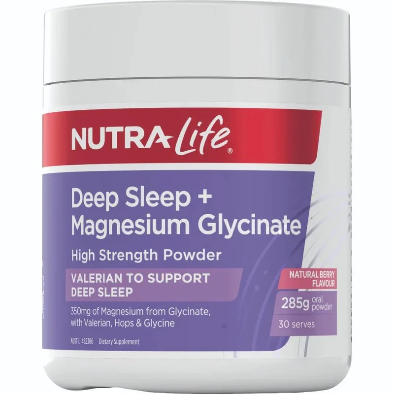 纽乐 Nutra-Life 安睡深眠 + 甘氨酸镁粉 285g - 天然浆果味