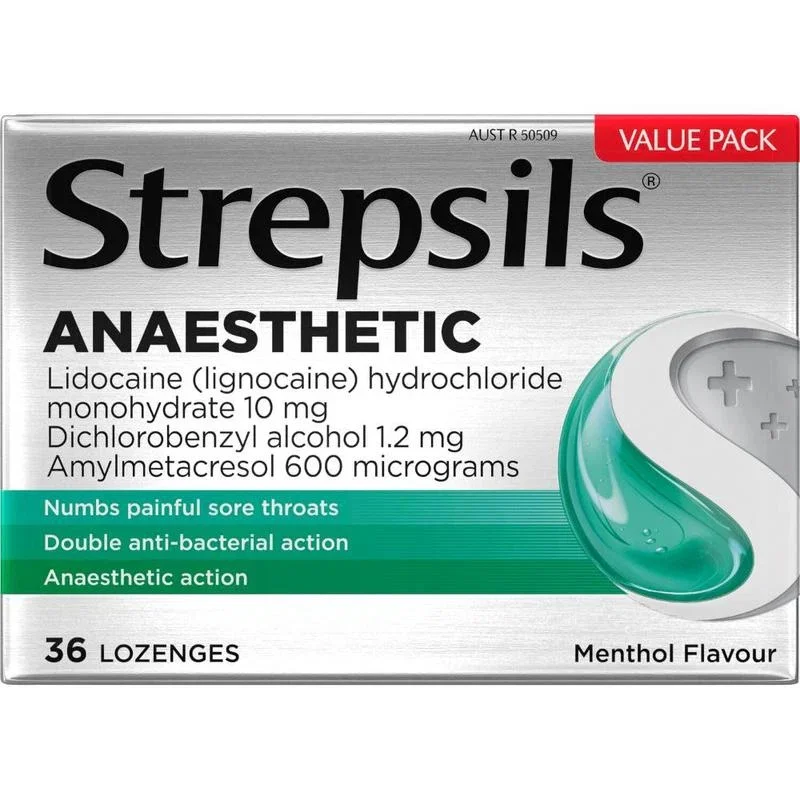 Strepsils Plus 喉咙疼痛润喉糖（麻醉型，36粒装）
