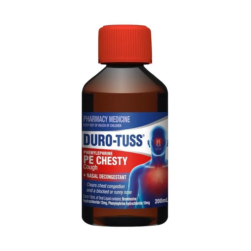 Duro-Tuss PE 湿咳 + 鼻塞缓解口服液 200ml