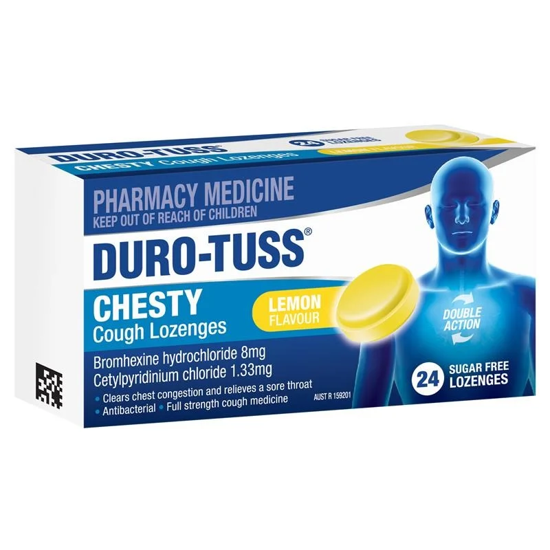 Duro-Tuss 湿咳糖 无糖柠檬味 24粒装