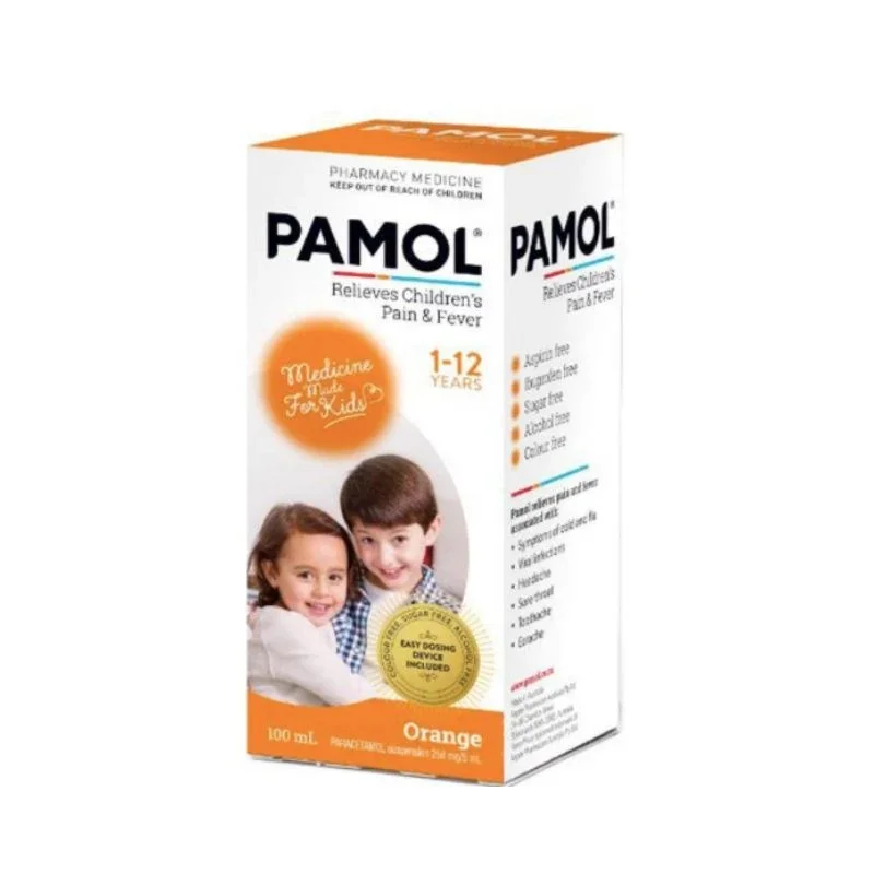 Pamol 儿童橙味止痛退热液 100毫升