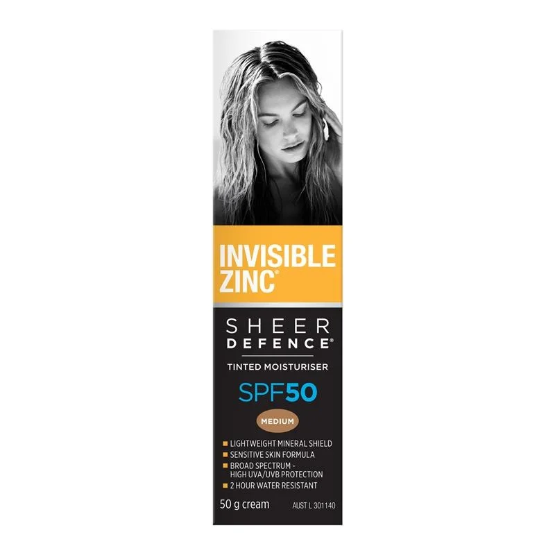 Invisible Zinc 隐形锌轻薄修护润色霜 SPF50+（中调色）50克