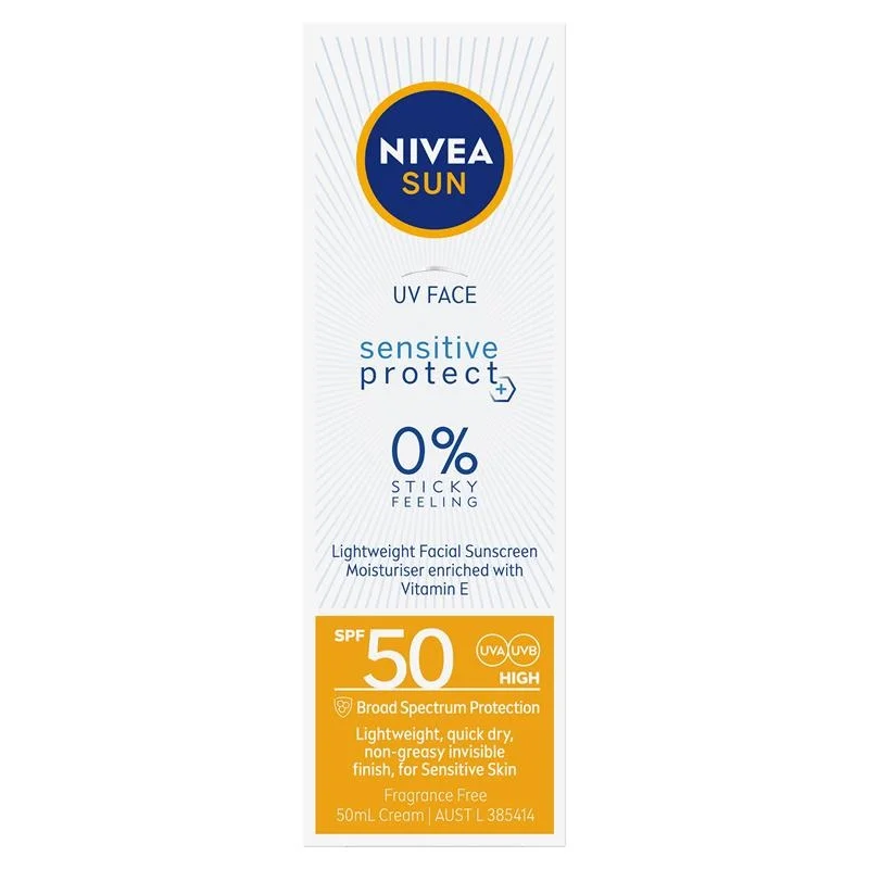 Nivea 妮维雅 面部敏感肌专用防晒霜 SPF50 50毫升