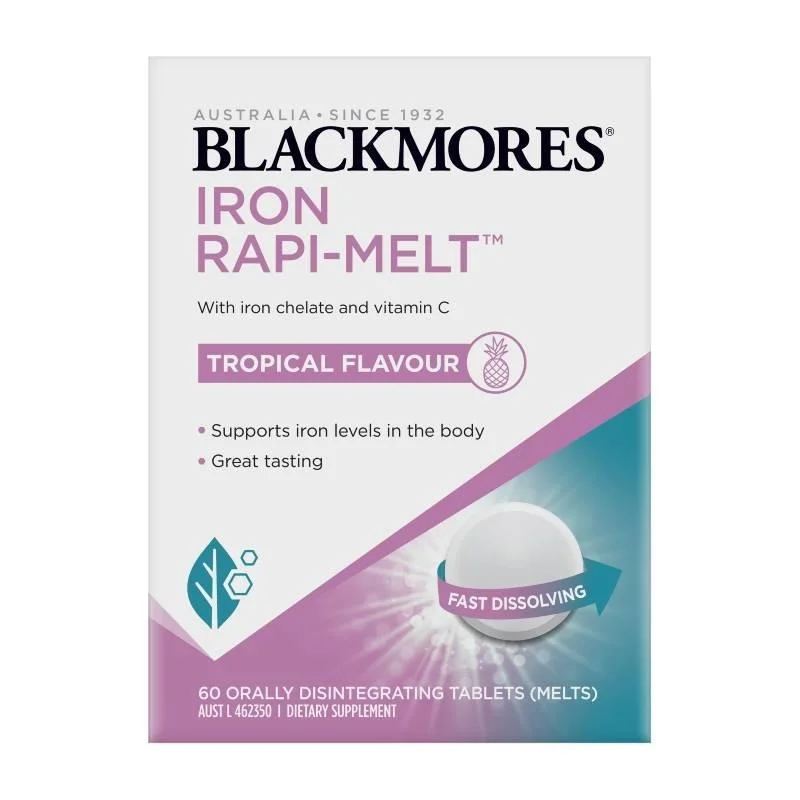 Blackmores Iron Rapi-Melt快速溶解补铁片 60 片装