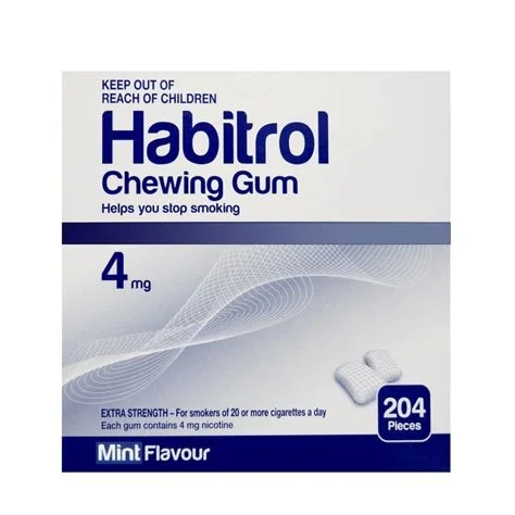 Habitrol Gum Fruit 力抗（诺华）戒烟口香糖 薄荷味 4毫克 204粒