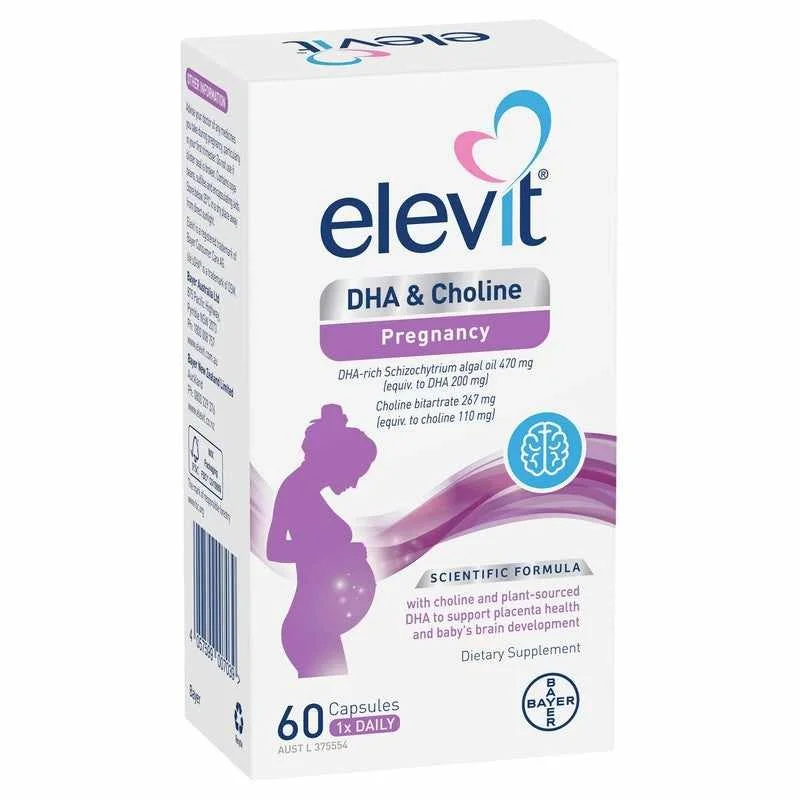 Elevit DHA & Choline 孕期营养胶囊 60粒装