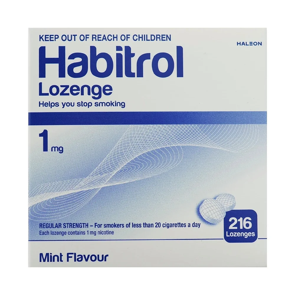 Habitrol Lozenges 力抗（诺华）戒烟含片 薄荷味 1毫克 216片