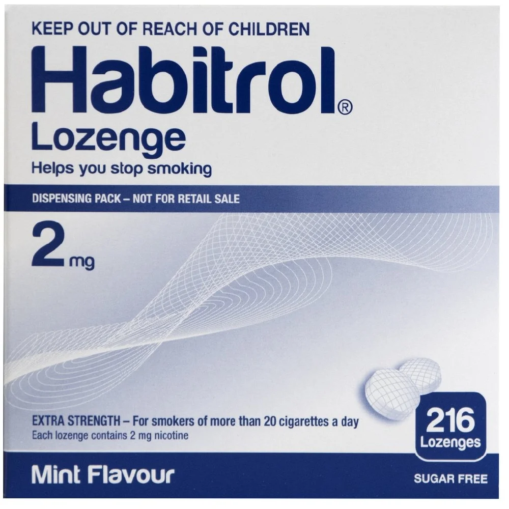 Habitrol Lozenges 力抗（诺华）戒烟含片 薄荷味 2毫克 216片