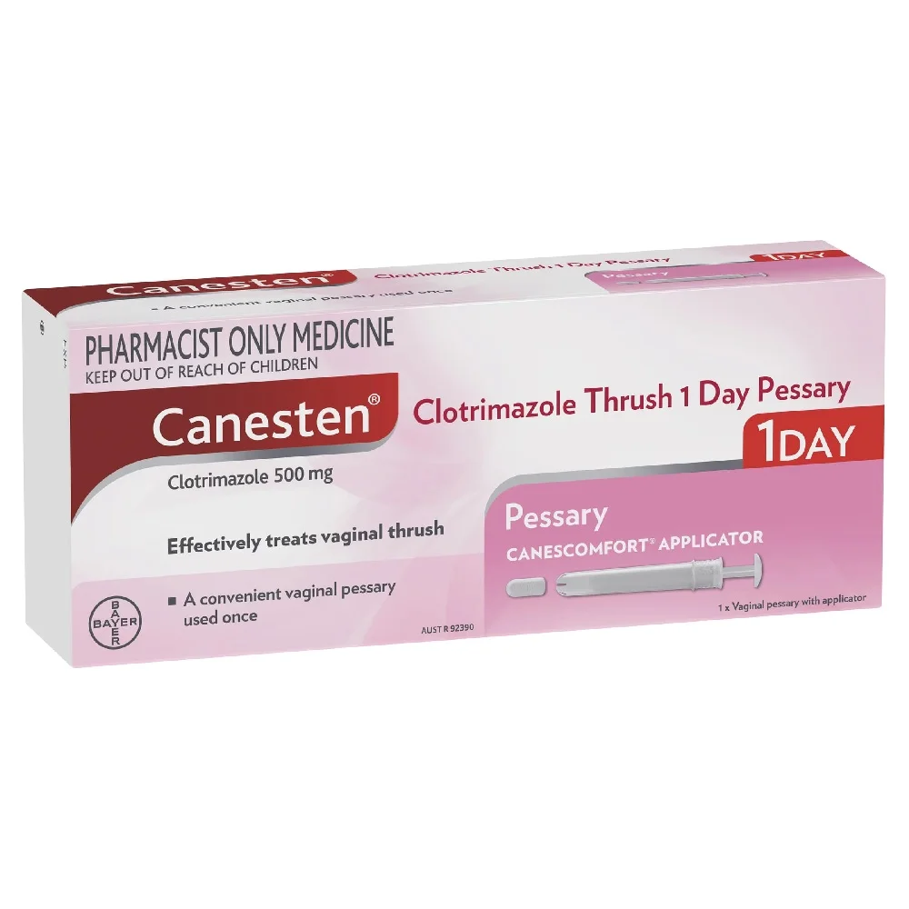 Canesten 克霉唑 一日阴道栓剂 念珠菌治疗