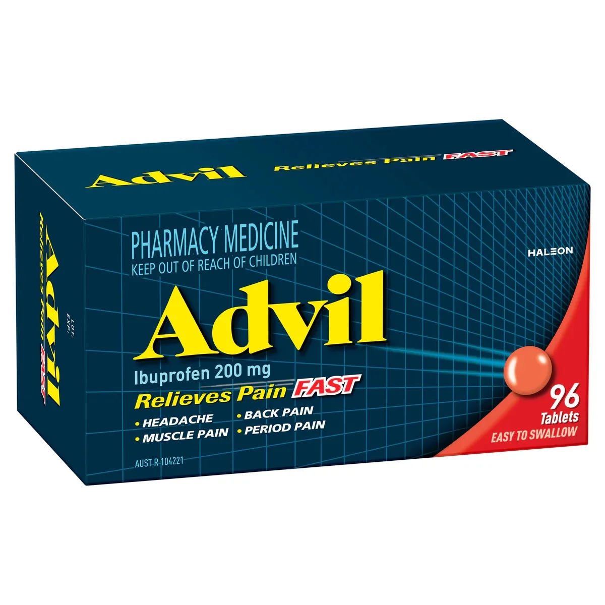 Advil 布洛芬止痛退热片 96片