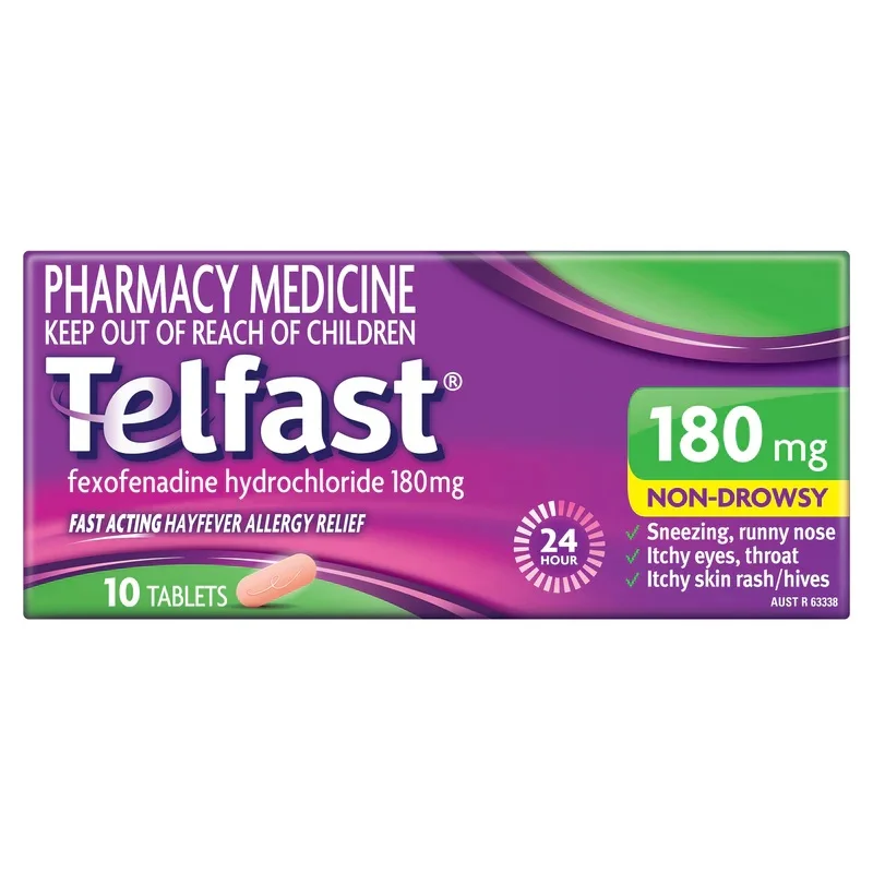 Telfast 盐酸非索非那定抗过敏片剂 180毫克10片