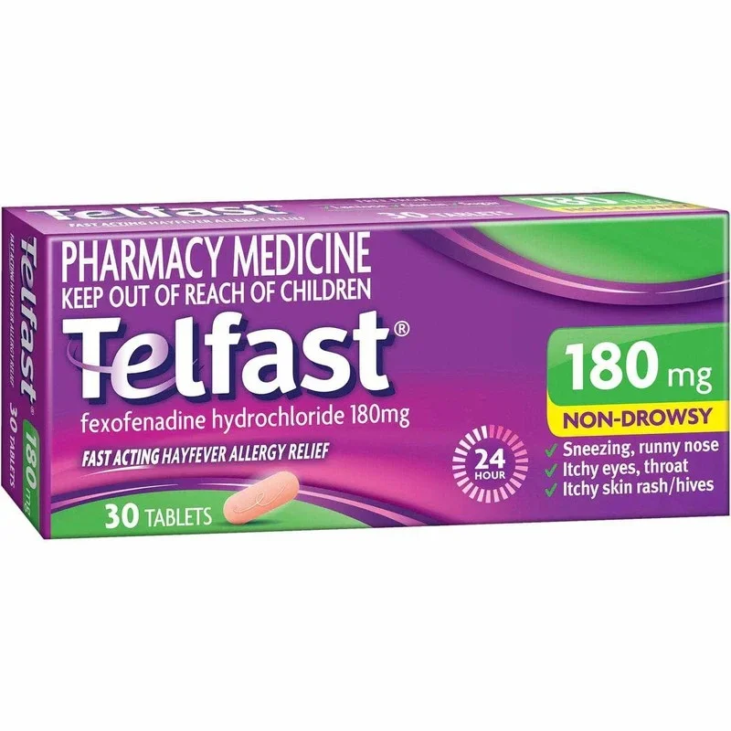 Telfast 盐酸非索非那定抗过敏片剂 180毫克30片