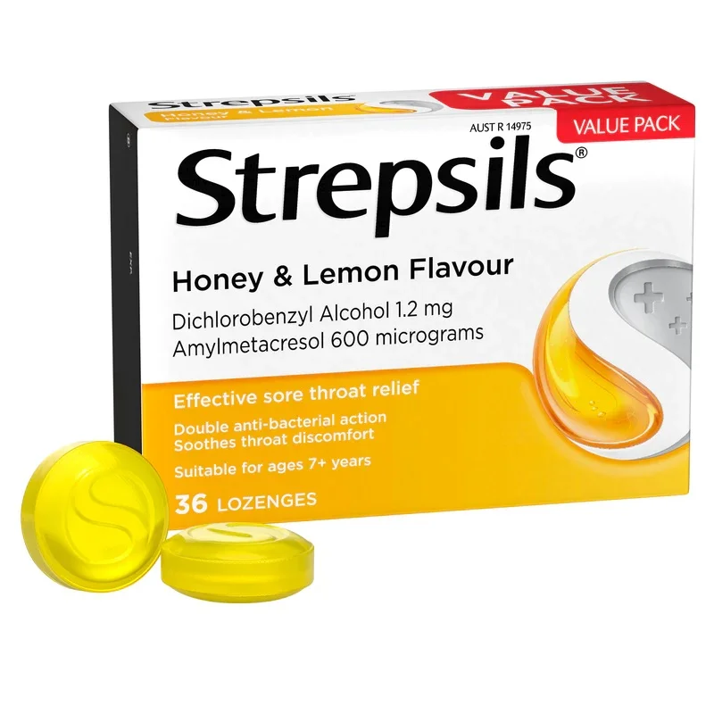 Strepsils 蜂蜜柠檬味咽喉含片 36片