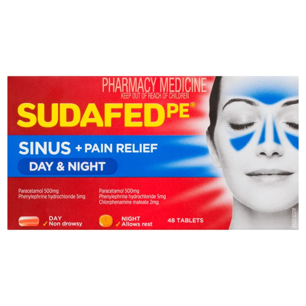 Sudafed PE 鼻窦炎日夜缓解片 48片