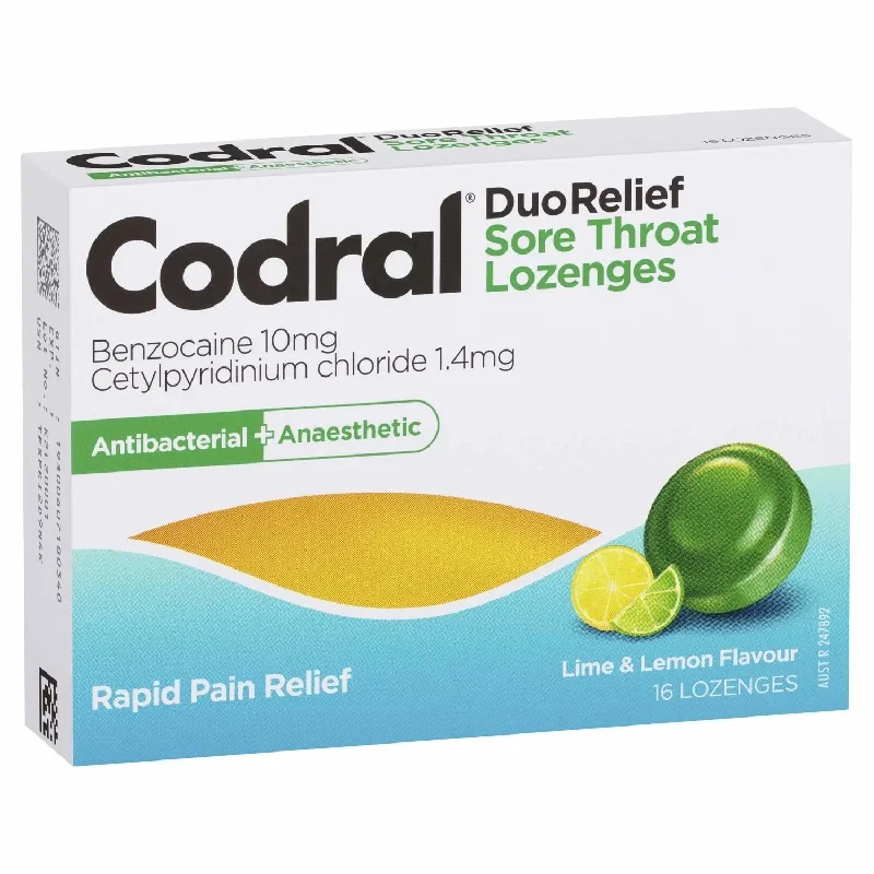 Codral 双重舒缓咽喉含片 36片 - 青柠柠檬味