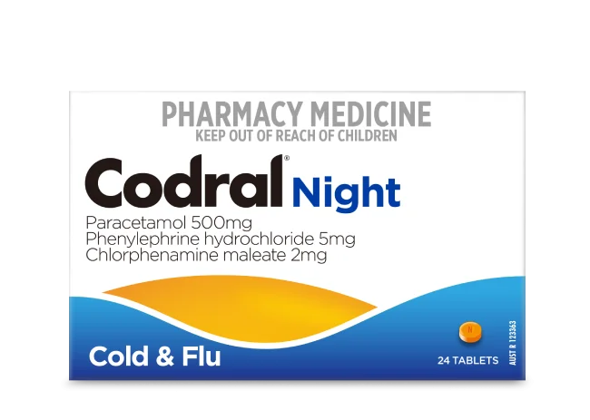Codral 夜用感冒缓解片(24片装)