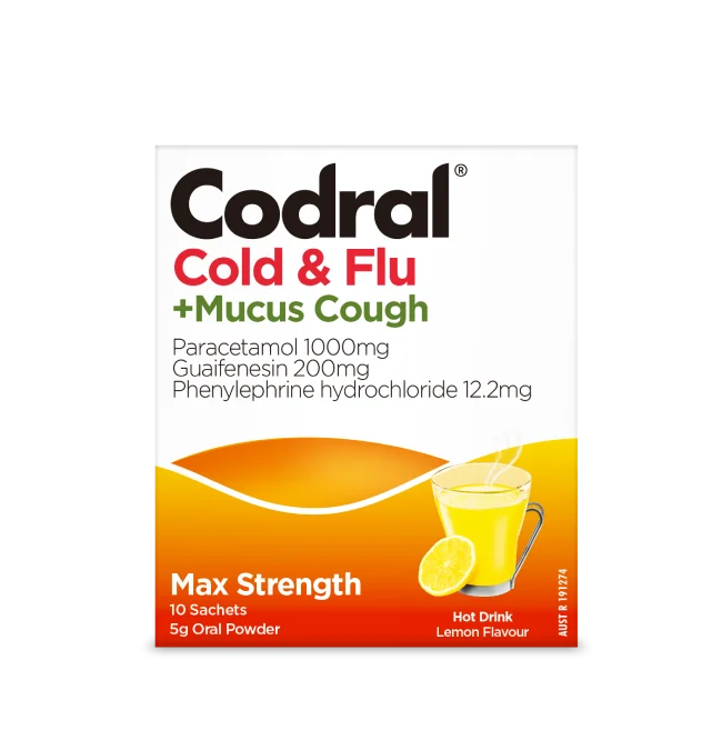 Codral 感冒流感祛痰热饮 10包装