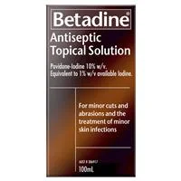 Betadine 皮肤感染抗菌外用溶液 100ml(聚维酮碘溶液)