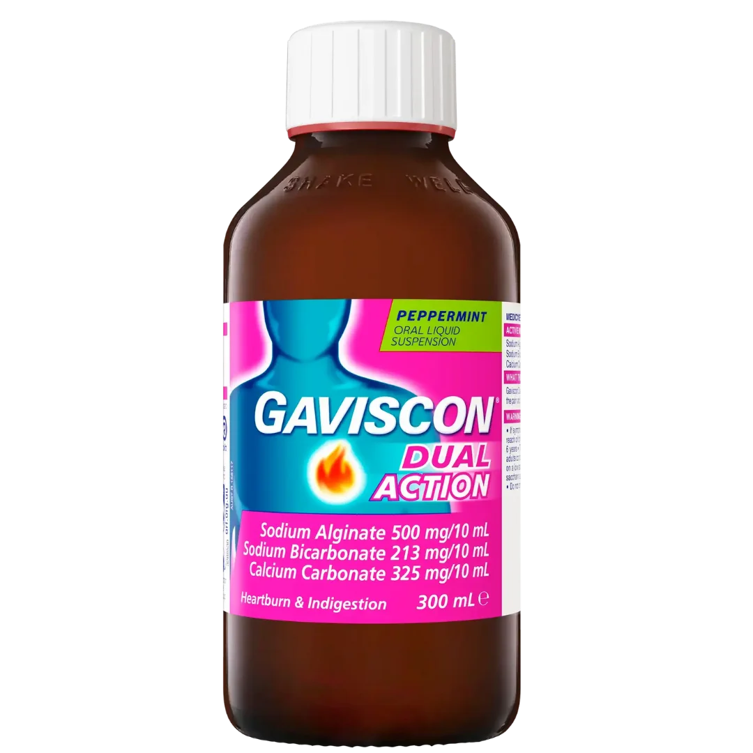 Gaviscon 嘉胃斯康双重作用缓解胃酸薄荷味口服液（300ml）
