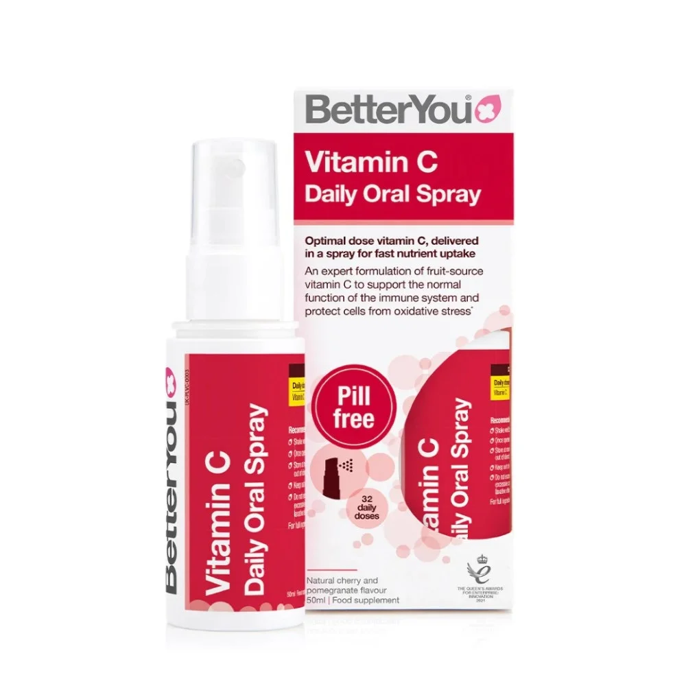 BetterYou 维生素C每日口腔喷雾 50ml - 天然樱桃石榴味