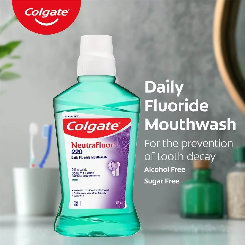 Colgate 高露洁 NeutraFluor 220 漱口水 473ml - 薄荷味