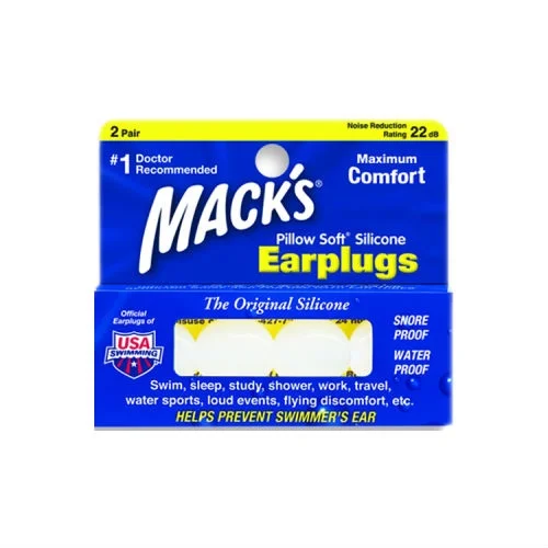 MACK'S 枕形柔硅胶耳塞 - 2对装