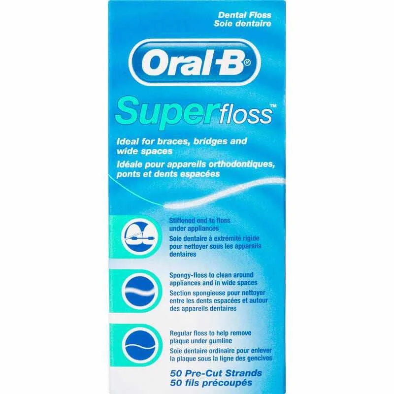Oral-B 欧乐B Super Floss 专业牙线 50米