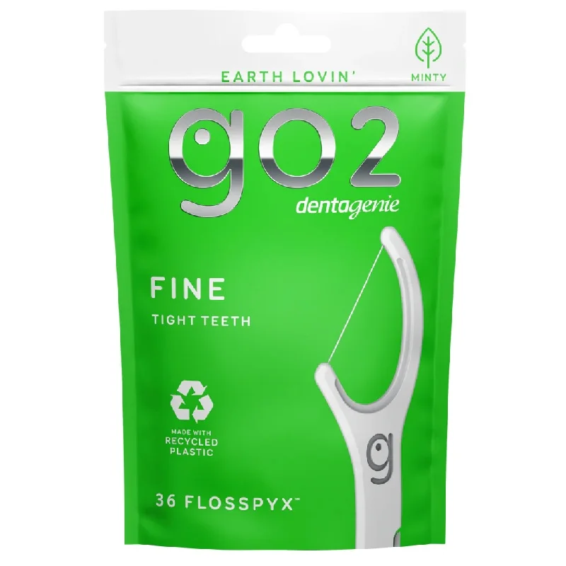GO2 Dentagenie 细线牙线棒（紧致齿缝适用）36支装
