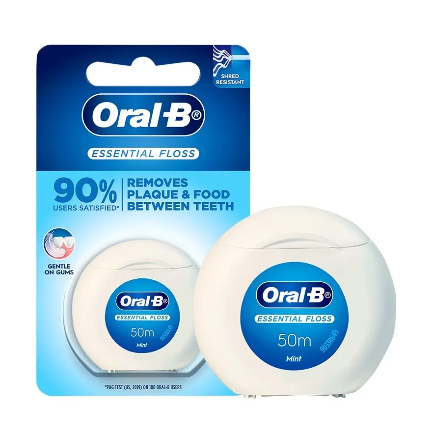 Oral-B 欧乐B Essential 系列 薄荷蜡线牙线 50米