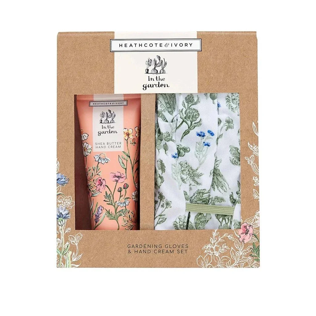 Heathcote & Ivory 花园园艺手套与护手霜套装(100ml)