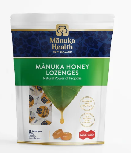 Manuka health honey Propolis lozenges mgo400+ 250g 蜜纽康蜂胶糖250g【保质期2029/06】