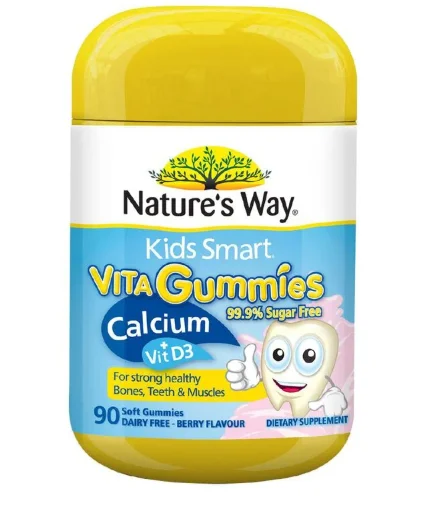 Natures Way Kids Cal VitD Gummie 佳思敏儿童钙软糖 90粒【保质期2027/11】