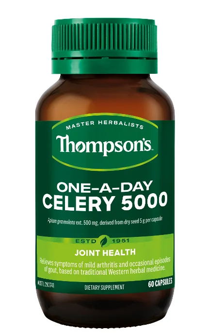 Thompson's  汤普森 缓解痛风 芹菜籽胶囊 5000mg 60粒 【保质期2027/09】