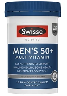 Swisse Men Ultivite 50+ 90t 老年男性综合维生素 90t 【保质期2028/01】
