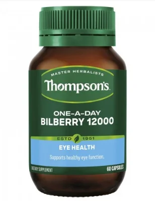 Thompson’s 汤普森越橘精华 蓝莓护眼片胶囊 60粒 【保质期2027/09】