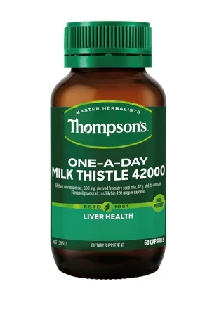 Thompson's Milk Thistle 汤普森奶蓟草护肝42000 60粒 全新高含量版 【保质期2028/03】