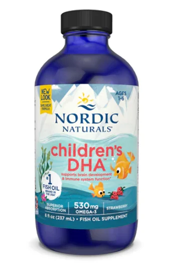 Nordic Naturals 挪威小鱼 儿童DHA鱼肝油 草莓味 237ML 12月以上宝宝 1-6岁 【 保质期2028/10】
