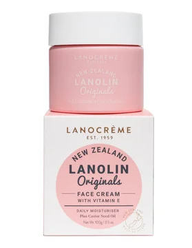 LANOCREME LANOLIN ORIGINALS LANOLIN FACE CREAM WITH VE 100G 兰侬 维E 绵羊油【保质期2029/03】