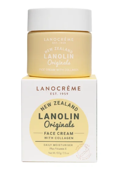 LANOCREME LANOCREME LANOLIN ORIGINALS FACE CREAM WITH COLLAGEN 100G 兰侬 海洋胶原蛋白 绵羊油 100g【保质期2028/06】