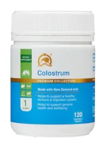 Kiwi Golden Kiwi Colostrum 120 Chewable tablets 金奇维牛初乳片120粒【保质期2027/02】