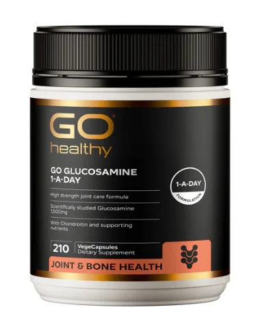 GO Healthy glucosamine 210c 高之源 氨糖维骨力 1500mg 210粒（针对有病变的各种风湿性关节炎；类风湿性关节炎；骨质增生，滑囊炎；颈椎病）【保质期2028/09】